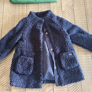 Mayoral Navy Quilted-Look Coat Lining